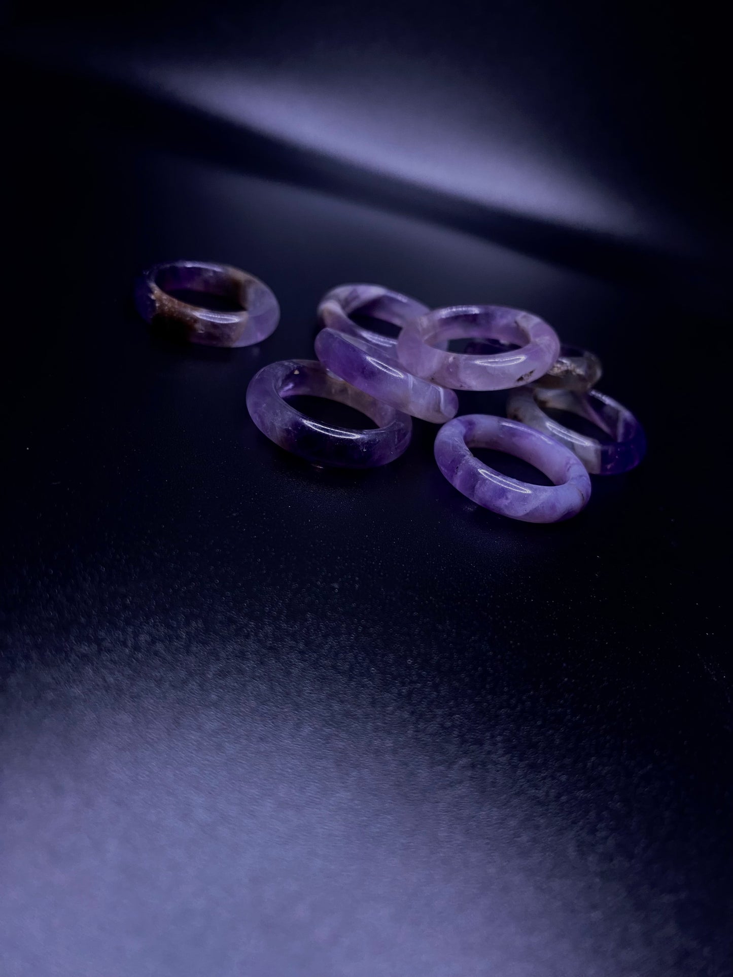 Purple amethyst ring