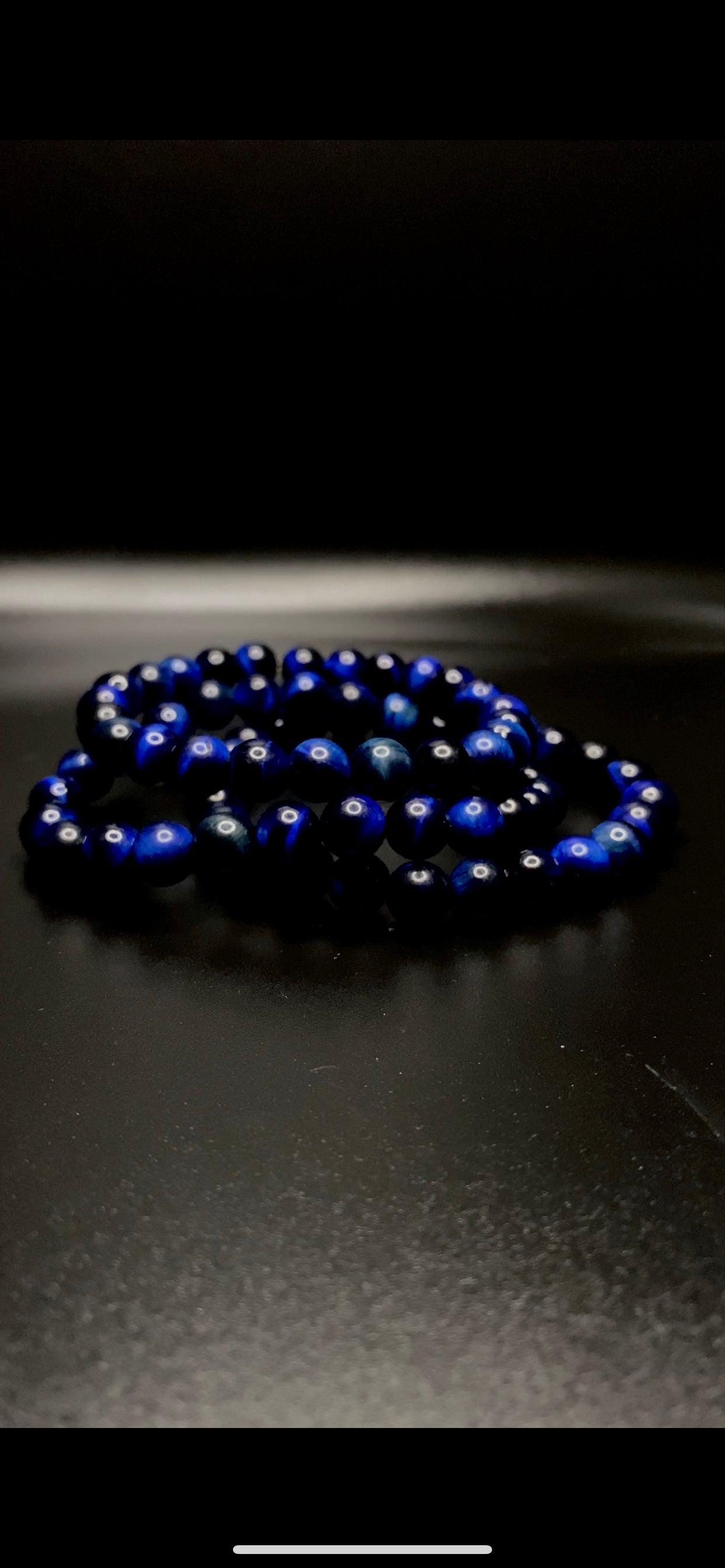 navy blue tiger eye